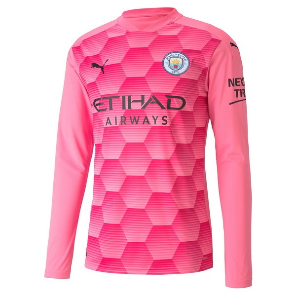 Tailandia Camiseta Manchester City Tercera equipo ML Portero 2020-21 Rosa